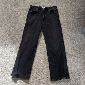 Agolde Women's Black Straight Leg Jeans